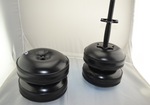 Adjustable 25kg Water-Filled Dumbbells for Men