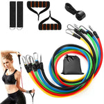 11-Piece Resistance Bands Set with Handles