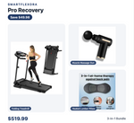 Pro Recovery Bundle — Folding Treadmill + Muscle Gun + Heated Lumbar Pillow