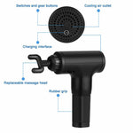 Percussion Massage Gun with 4 Heads