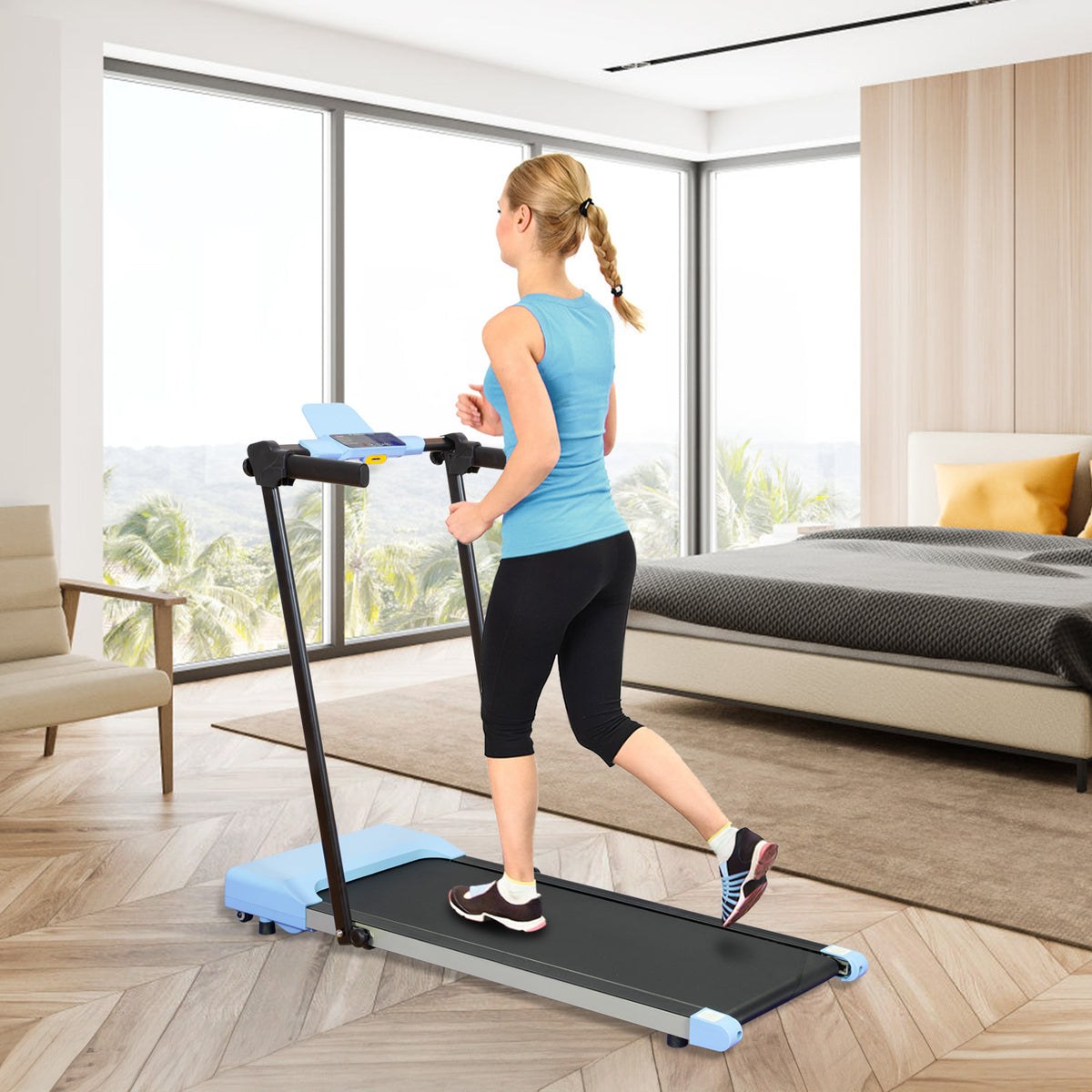 Treadmills For Home, Treadmill With LED For Walking & Running
