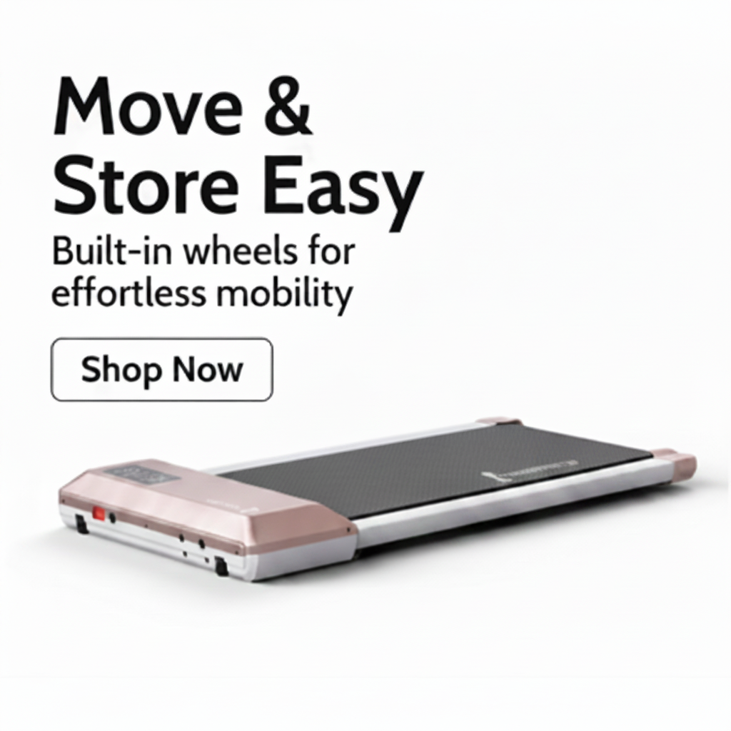 SmartMove Treadmill: Sleek, Remote & App-Enhanced
