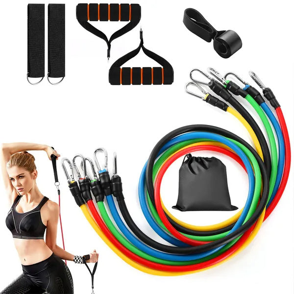 11-Piece Resistance Bands Set with Handles