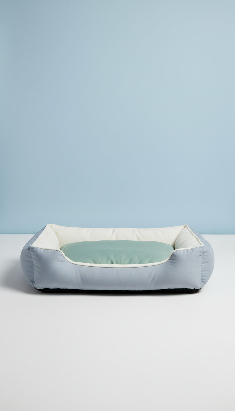 Memory foam pet bed with washable cover