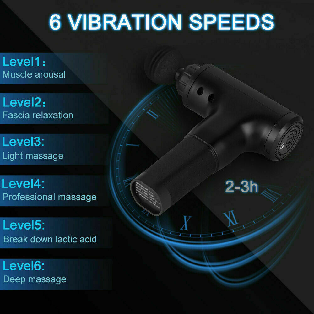 Massage Gun with 4 Heads for different muscle areas
