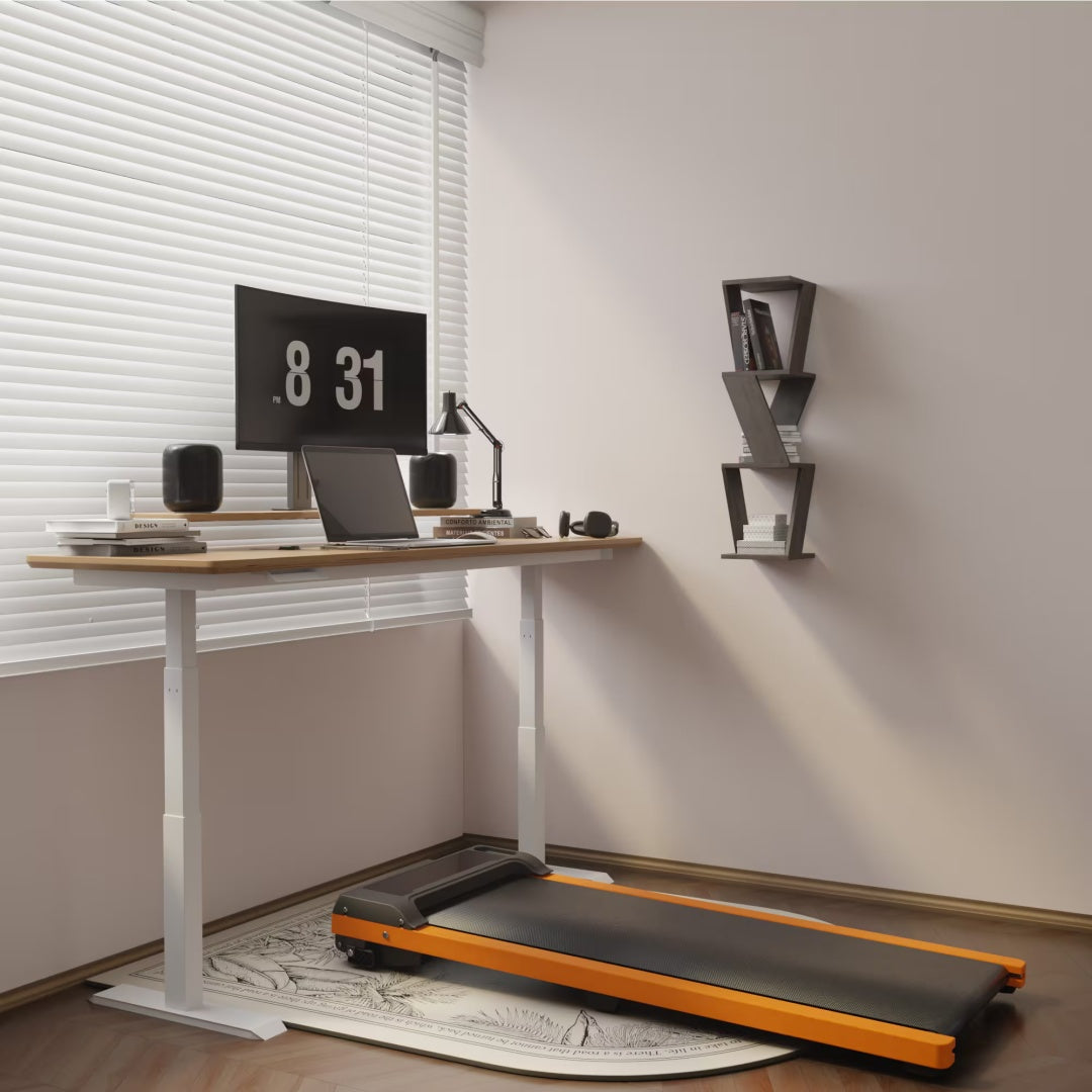6 Incline Walking Pad Treadmill  Portable Compact Treadmills Under Desk Treadmill, Incline Treadmills For Home Office Upright Stand, 1HP Portable Treadmill With 220 Lbs Capacity  LED Display