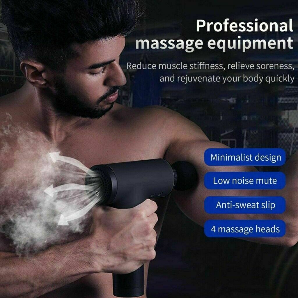 Massage Gun with 4 Heads for different muscle areas